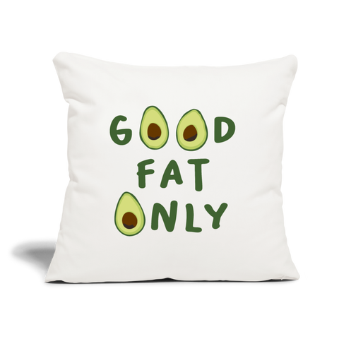 Good Fat Only Avocado Sofakissen mit Füllung 44 x 44 cm - Naturweiß
