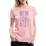 Schatz Valentinstag Frauen Premium T-Shirt - Hellrosa
