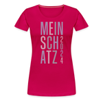 Schatz Valentinstag Frauen Premium T-Shirt - dunkles Pink
