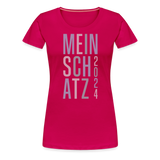 Schatz Valentinstag Frauen Premium T-Shirt - dunkles Pink