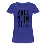 Valentinstag Frauen Premium T-Shirt - Königsblau