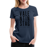 Valentinstag Frauen Premium T-Shirt - Navy
