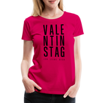 Valentinstag Frauen Premium T-Shirt - dunkles Pink