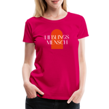 Lieblingsmensch Frauen Premium T-Shirt - dunkles Pink