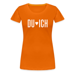 Du & Ich Frauen Premium T-Shirt - Orange