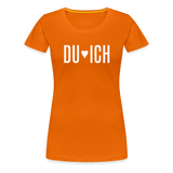 Du & Ich Frauen Premium T-Shirt - Orange
