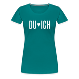 Du & Ich Frauen Premium T-Shirt - Divablau