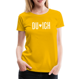 Du & Ich Frauen Premium T-Shirt - Sonnengelb
