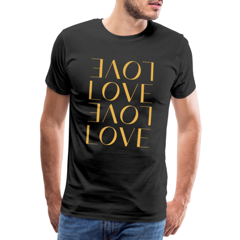 Love Männer Premium T-Shirt - Schwarz