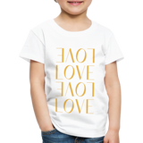 Love Kinder Premium T-Shirt - weiß