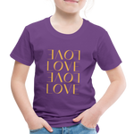 Love Kinder Premium T-Shirt - Lila
