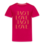 Love Kinder Premium T-Shirt - dunkles Pink