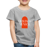 Lieblingsmensch Kinder Premium T-Shirt - Grau meliert