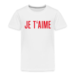 JE T´Aime Kinder Premium T-Shirt - weiß