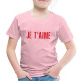 JE T´Aime Kinder Premium T-Shirt - Hellrosa