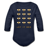 Let It Bee Baby Bio-Langarm-Body - Dunkelnavy