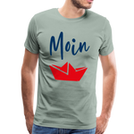 Moin Männer Premium T-Shirt - Graugrün
