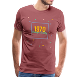 1970 Männer Premium T-Shirt - washed Burgundy