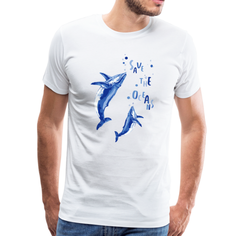 Save The Ocean Männer Premium T-Shirt - Weiß