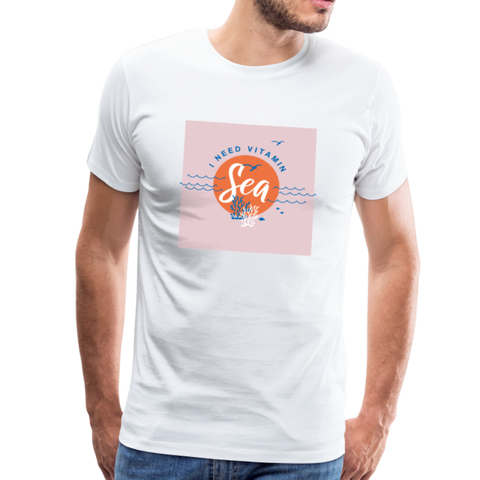 Vitamin Sea Männer Premium T-Shirt - Weiß
