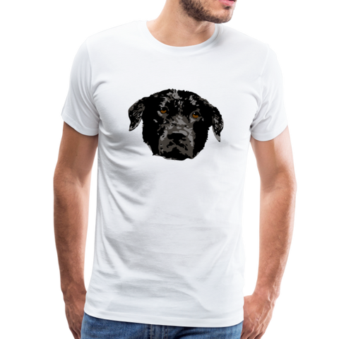 Hund Männer Premium T-Shirt - Weiß