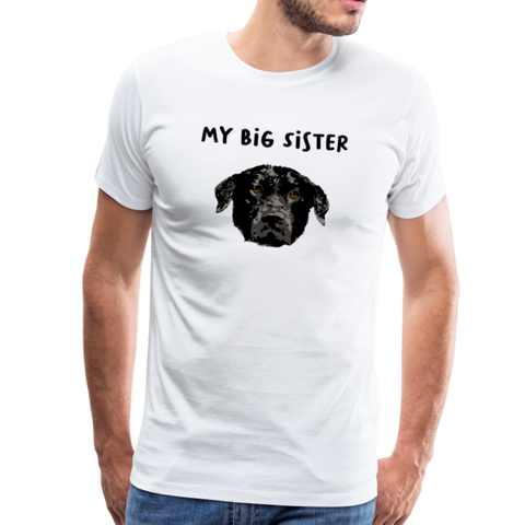 Big Sister Männer Premium T-Shirt - Weiß