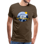 1981 Männer Premium T-Shirt - Edelbraun