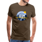 1981 Männer Premium T-Shirt - Edelbraun