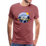 1981 Männer Premium T-Shirt - washed Burgundy