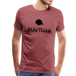 Bräutigam Männer Premium T-Shirt - washed Burgundy