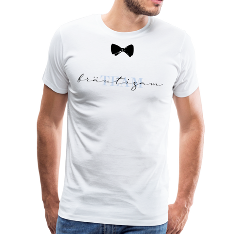 Bräutigam Team Männer Premium T-Shirt - Weiß