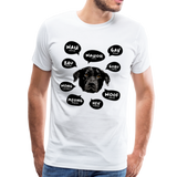 Hundesprache Männer Premium T-Shirt - Weiß