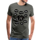Hundesprache Männer Premium T-Shirt - Asphalt
