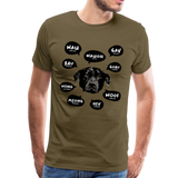 Hundesprache Männer Premium T-Shirt - Khaki