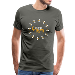 Bee Happy Männer Premium T-Shirt - Asphalt