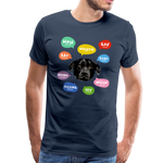Hundesprache Männer Premium T-Shirt - Navy