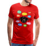 Hundesprache Männer Premium T-Shirt - Rot