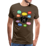 Hundesprache Männer Premium T-Shirt - Edelbraun