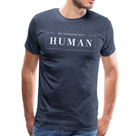 Human Männer Premium T-Shirt - Blau meliert