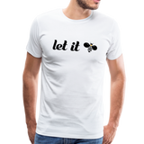 Let It Bee Männer Premium T-Shirt - Weiß