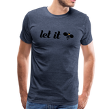 Let It Bee Männer Premium T-Shirt - Blau meliert