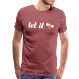 Let It Bee Männer Premium T-Shirt - washed Burgundy