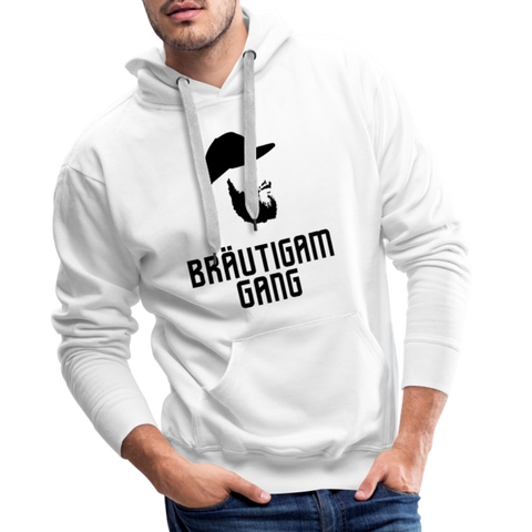 Bräutigam Gang Men’s Premium Hoodie - Weiß