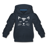 Katze Kinder Premium Hoodie - Navy