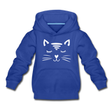 Katze Kinder Premium Hoodie - Royalblau