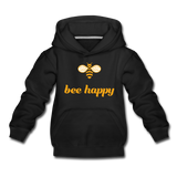 Bee Happy Kinder Premium Hoodie - Schwarz