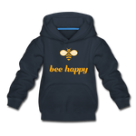 Bee Happy Kinder Premium Hoodie - Navy