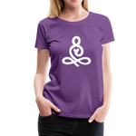 Yoga Frauen Premium T-Shirt - Lila