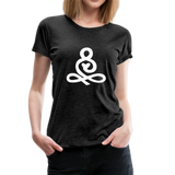 Yoga Frauen Premium T-Shirt - Anthrazit