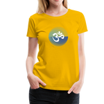 Yoga Frauen Premium T-Shirt - Sonnengelb